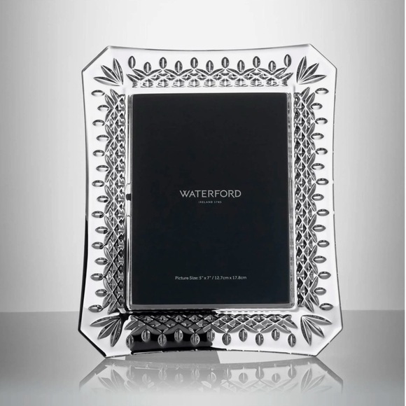 Waterford Crystal Frame Lismore 5x7 Authentic NWT - Picture 1 of 6